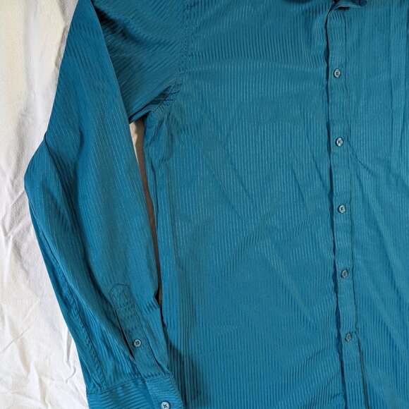 LE CHATEAU MEN'S BUTTON UP FRONT DRESS CASUAL LONG SLEEVE SHIRT SIZE XL 18 STYLE - Picture 3 of 16